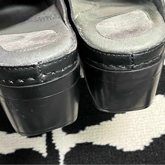 Dansko Solitare Leather Open Back Mary Jane Clogs Size 41 - Picture 11 of 14